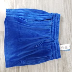 Jeremy Scott x adidas Originals JS Skirt W Velour Blue H53362 Sizes XS/SMALL/MED